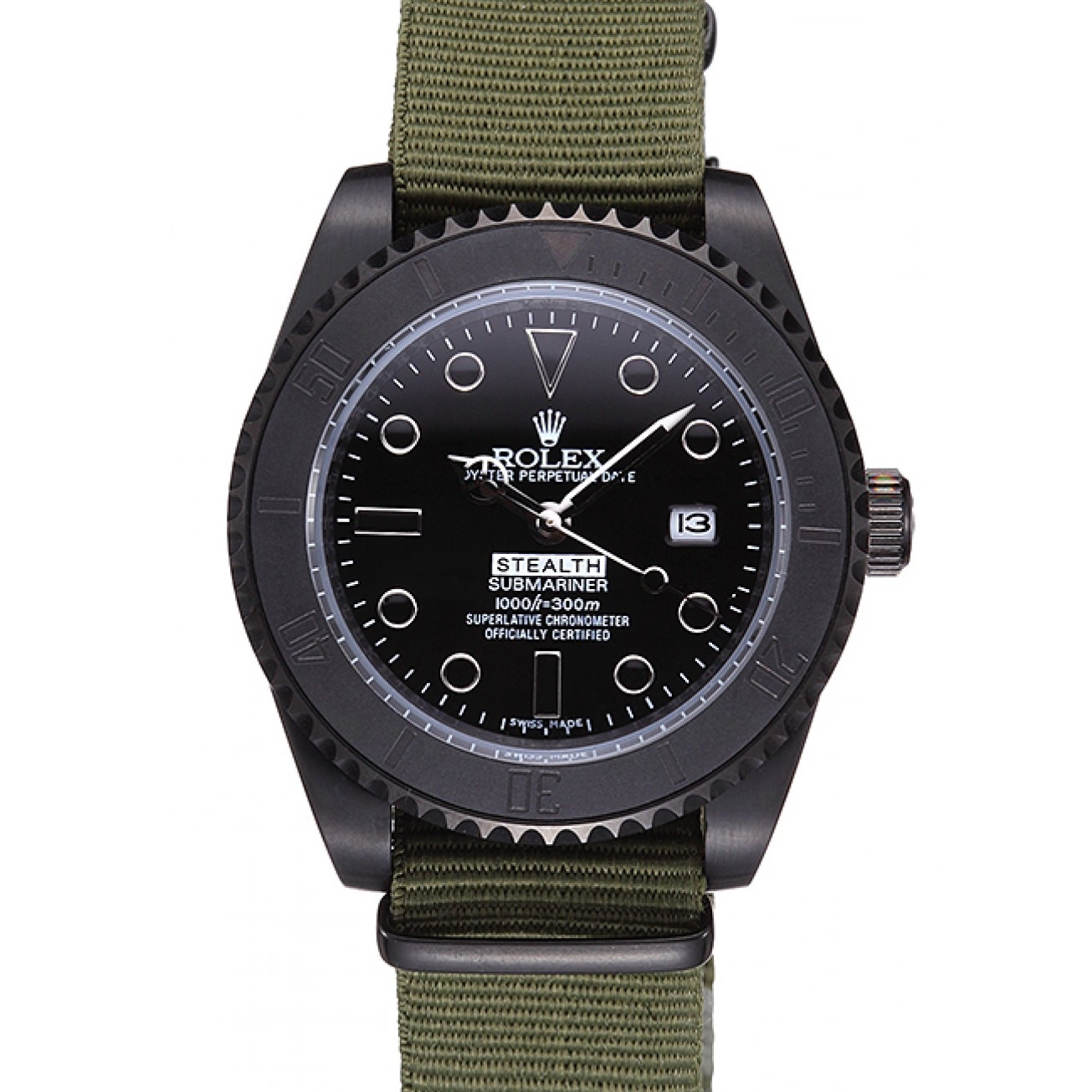 Rolex copies cheap Rolex Stealth Submariner Olive 621995 0721